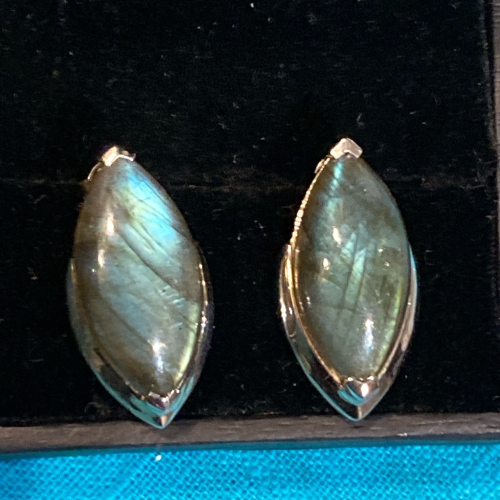 Labradorite and Sterling silver earrings, NWOT